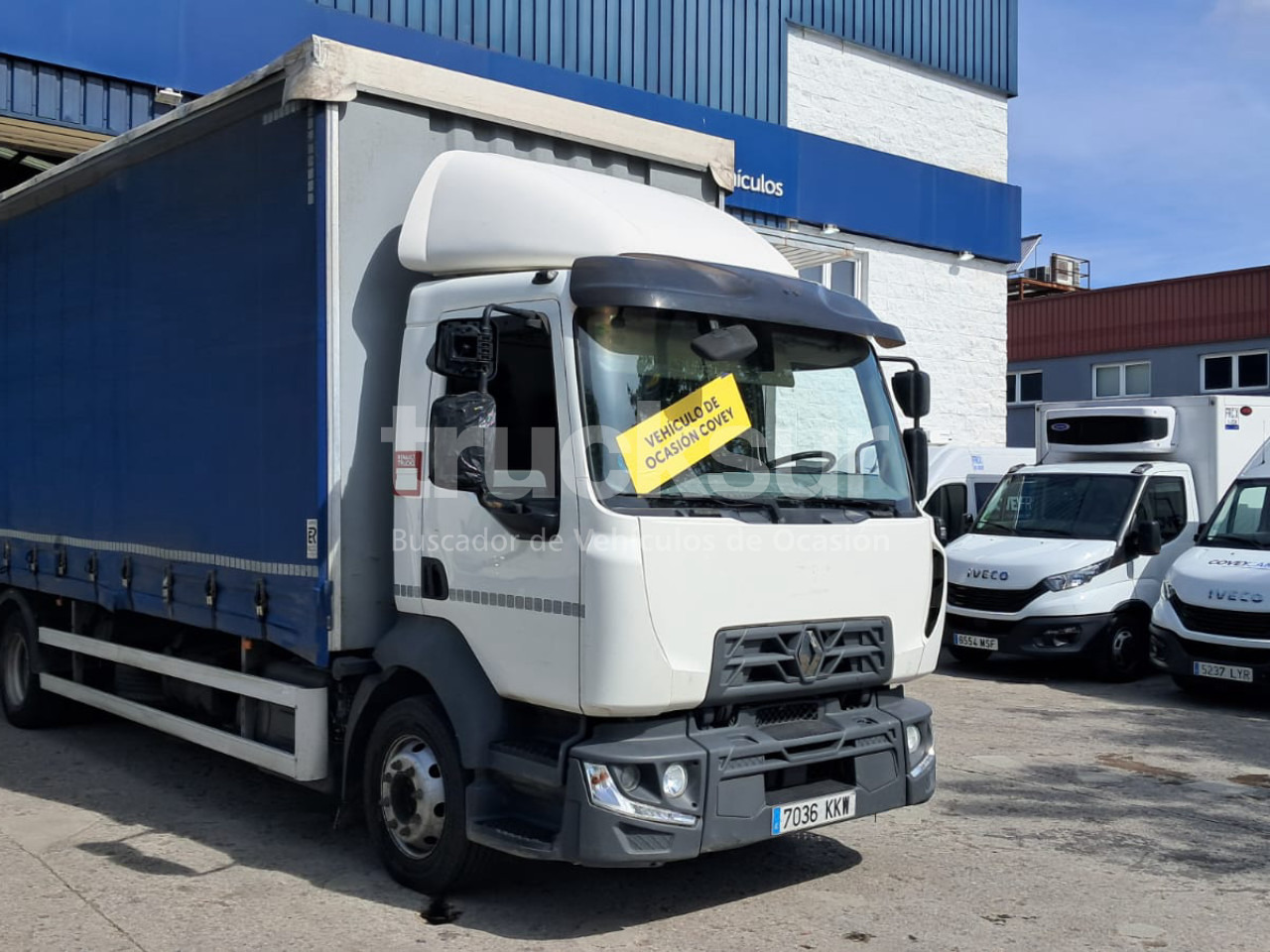 RENAULT D 12.210 SEMITAULINER - Камион с брезент: снимка 1 RENAULT D 12.210 SEMITAULINER - Камион с брезент: снимка 1