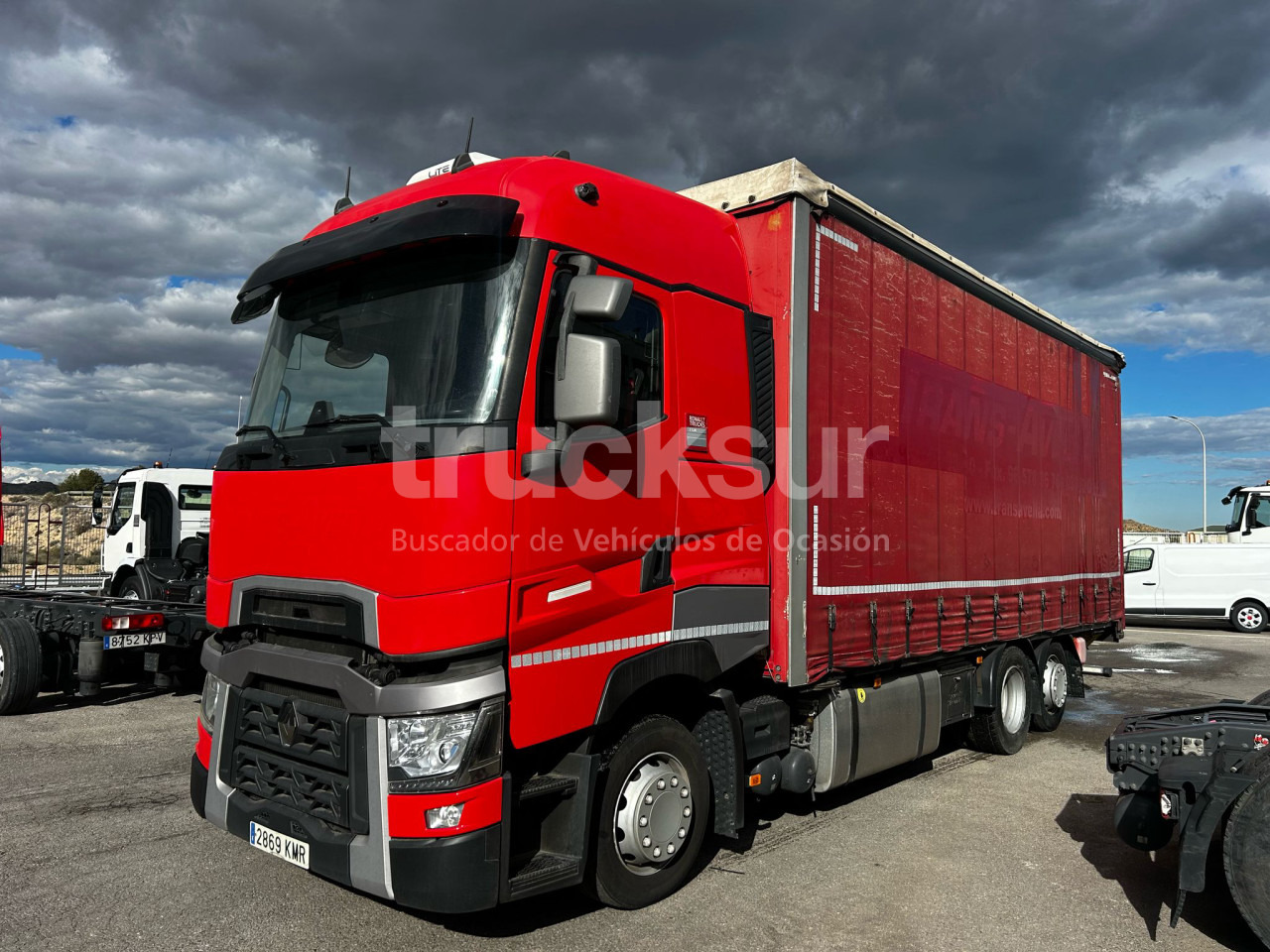 RENAULT T480 HIGH SLEEPER CAB 6X2*4 ejes 6x2*4 - Камион с брезент: снимка 1 RENAULT T480 HIGH SLEEPER CAB 6X2*4 ejes 6x2*4 - Камион с брезент: снимка 1
