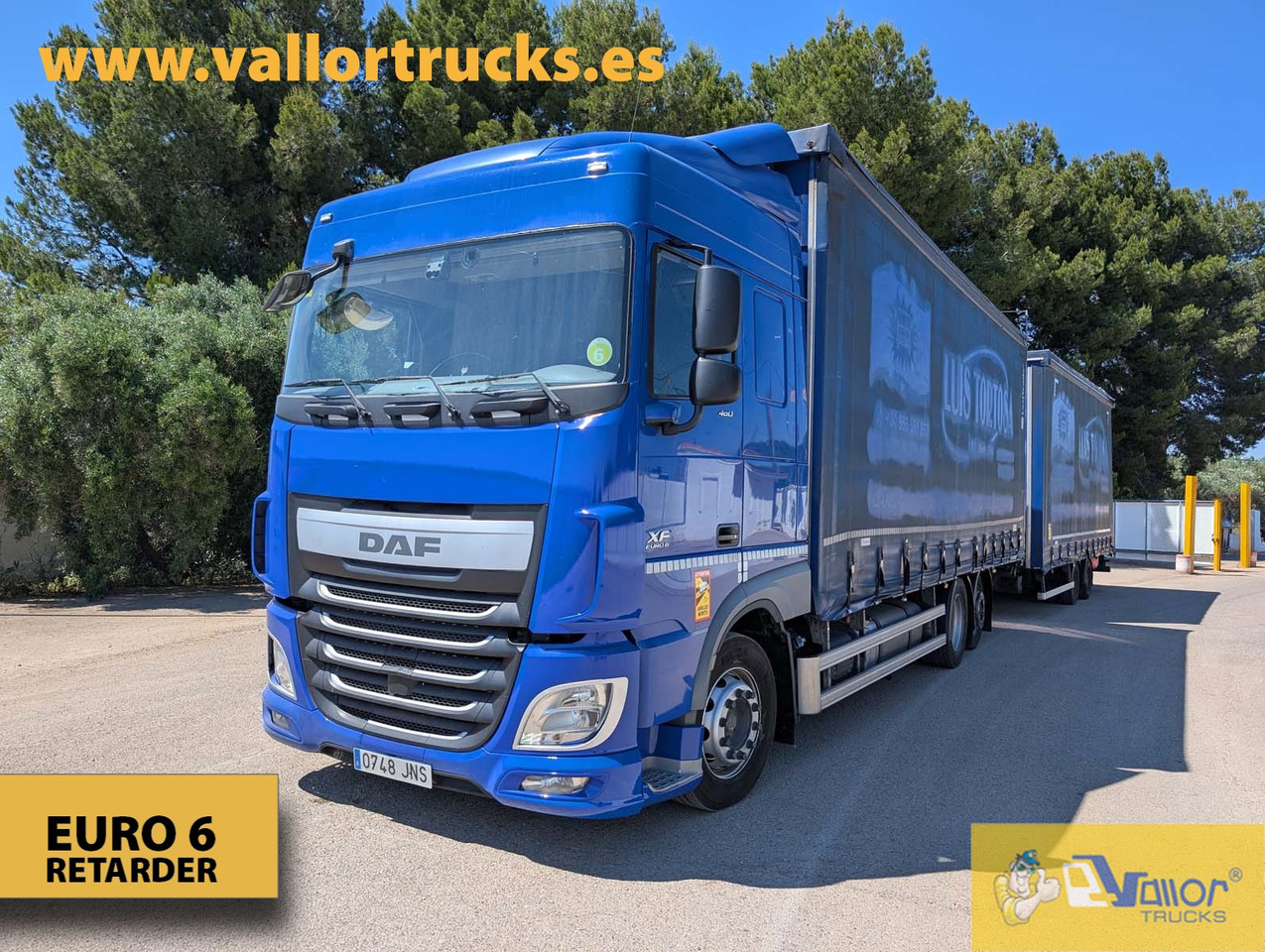DAF XF 460 - ROAD TRAIN - Камион с брезент: снимка 1 DAF XF 460 - ROAD TRAIN - Камион с брезент: снимка 1