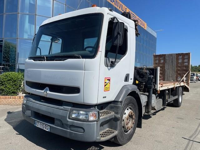 Renault Premium 250 - Бордови камион, Камион с кран: снимка 1 Renault Premium 250 - Бордови камион, Камион с кран: снимка 1