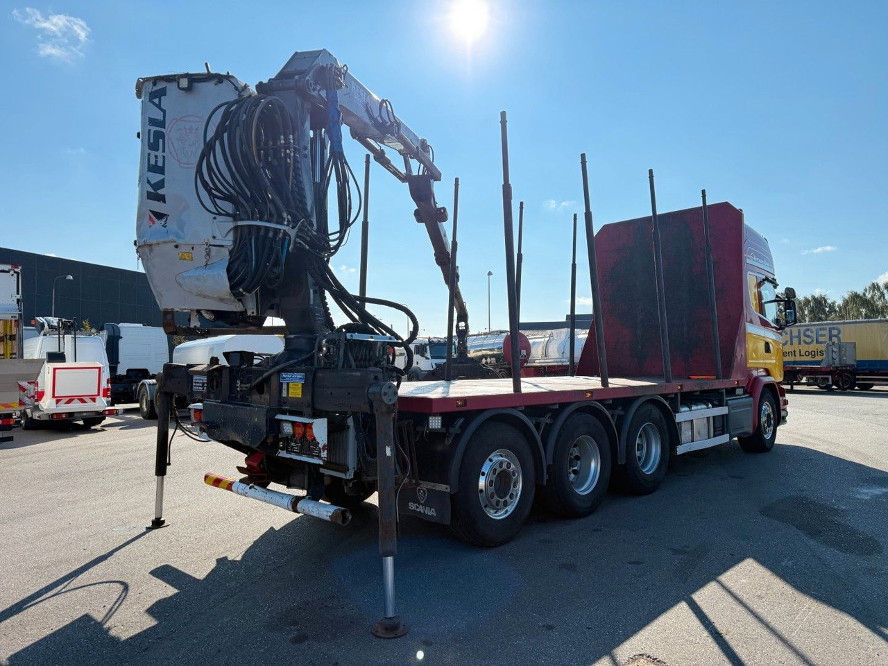 Scania R580 V8 8x4*4 Crane Kesla 21127 / Woodtransport - Камион с кран: снимка 3 Scania R580 V8 8x4*4 Crane Kesla 21127 / Woodtransport - Камион с кран: снимка 3