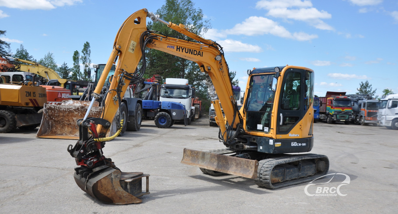 Hyundai R60CR-9A - Мини багер: снимка 1 Hyundai R60CR-9A - Мини багер: снимка 1