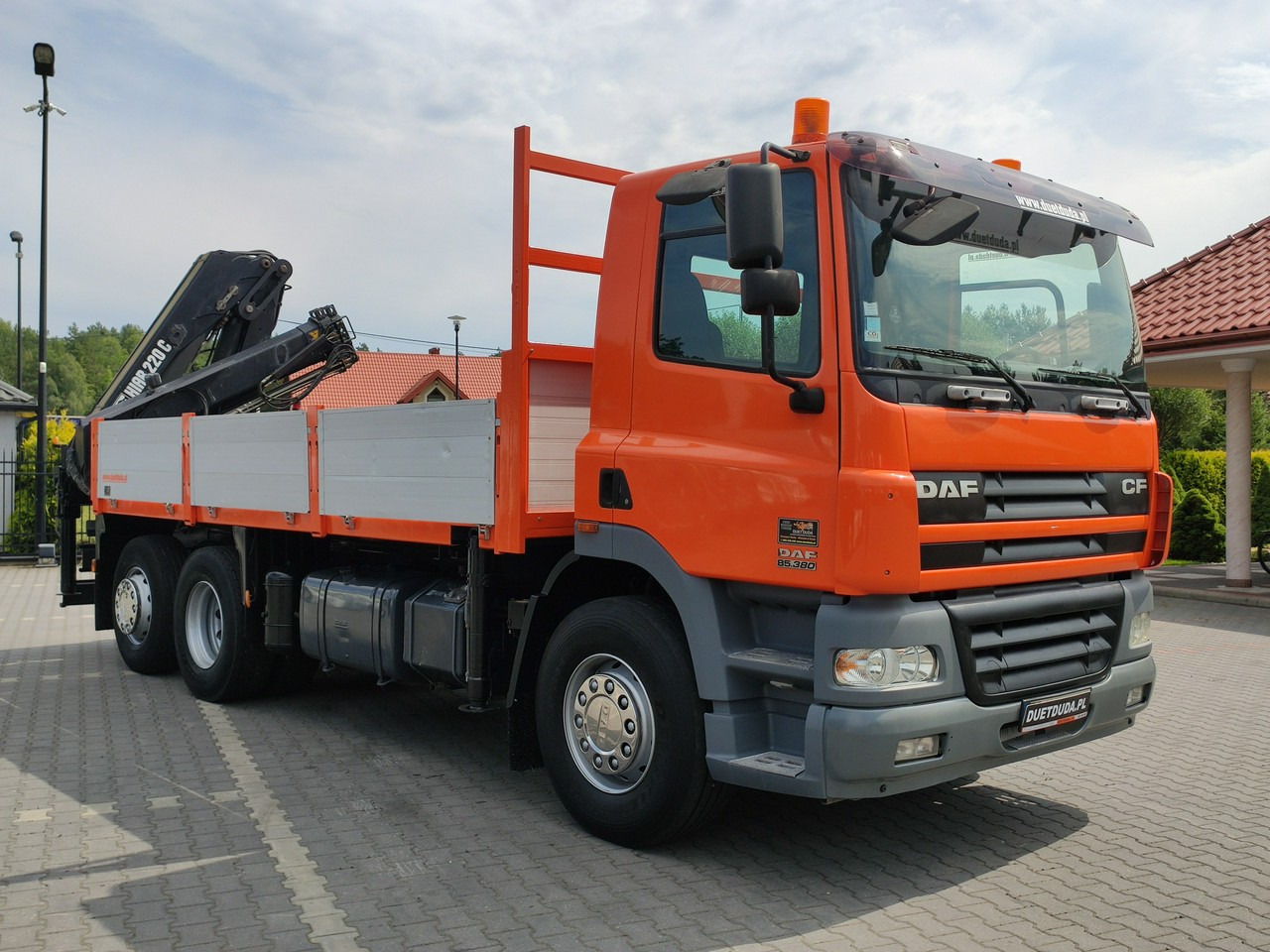 DAF CF 85.380 6x2 Oś Skrętna Skrzynia HDS HIAB 220C + Pilot - Бордови камион, Камион с кран: снимка 4 DAF CF 85.380 6x2 Oś Skrętna Skrzynia HDS HIAB 220C + Pilot - Бордови камион, Камион с кран: снимка 4