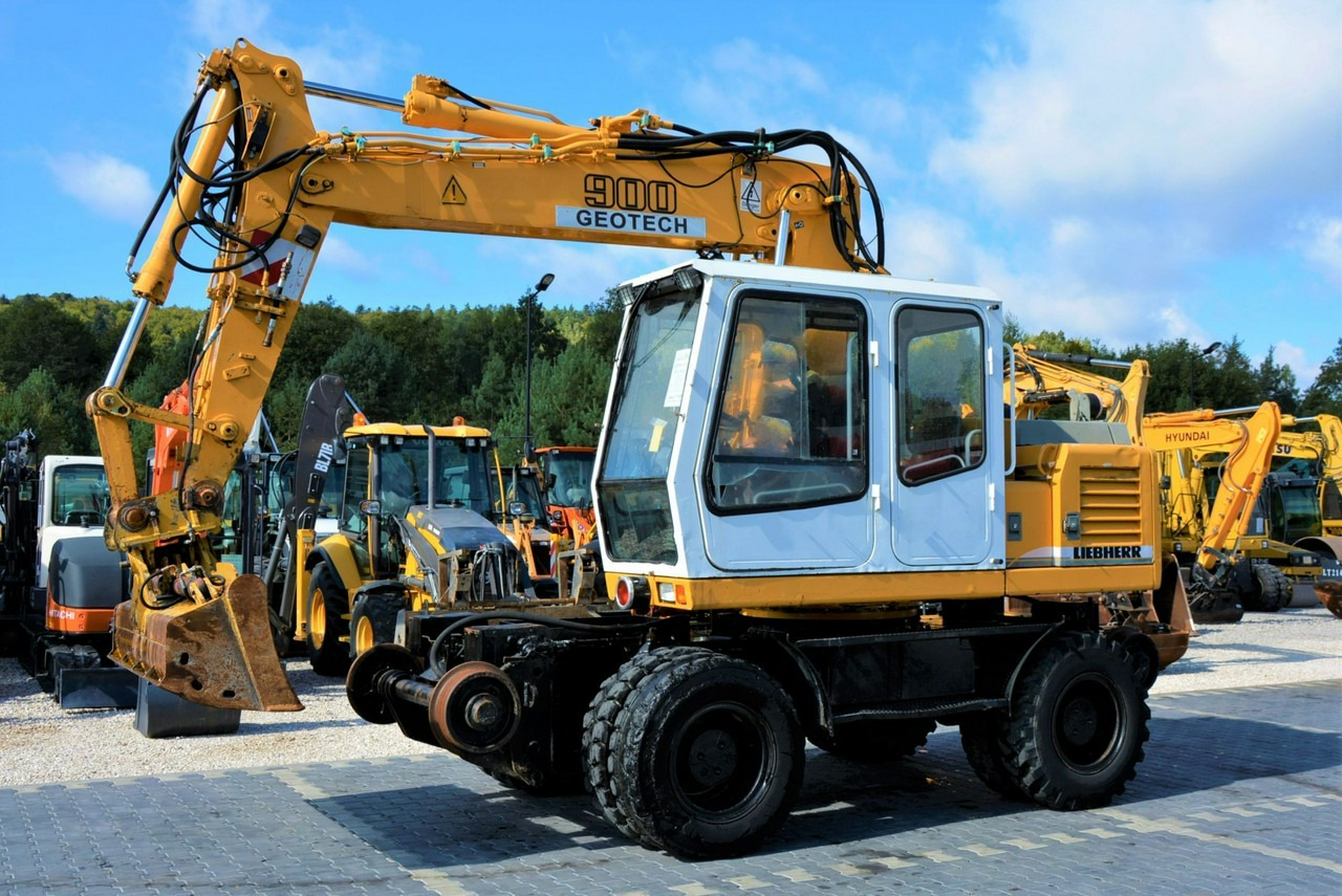Liebherr A 900 ZW Litronic Koparka + Kolej - Колесен багер: снимка 1 Liebherr A 900 ZW Litronic Koparka + Kolej - Колесен багер: снимка 1