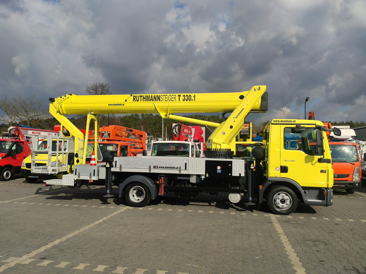 MAN TGL 7.180 Zwyżka Ruthmann T 330.1 Podnośnik Koszowy - Автовишка: снимка 1 MAN TGL 7.180 Zwyżka Ruthmann T 330.1 Podnośnik Koszowy - Автовишка: снимка 1