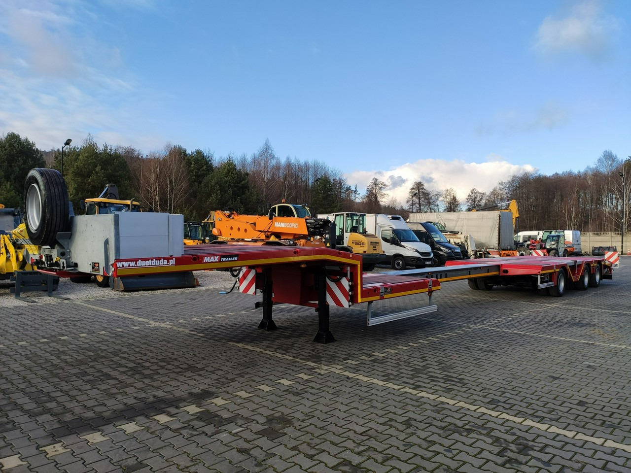 MAX Trailer 3-Osie Oś skrętna Oś Podnoszona Nooteboom - Нискорамна площадка полуремарке: снимка 2 MAX Trailer 3-Osie Oś skrętna Oś Podnoszona Nooteboom - Нискорамна площадка полуремарке: снимка 2