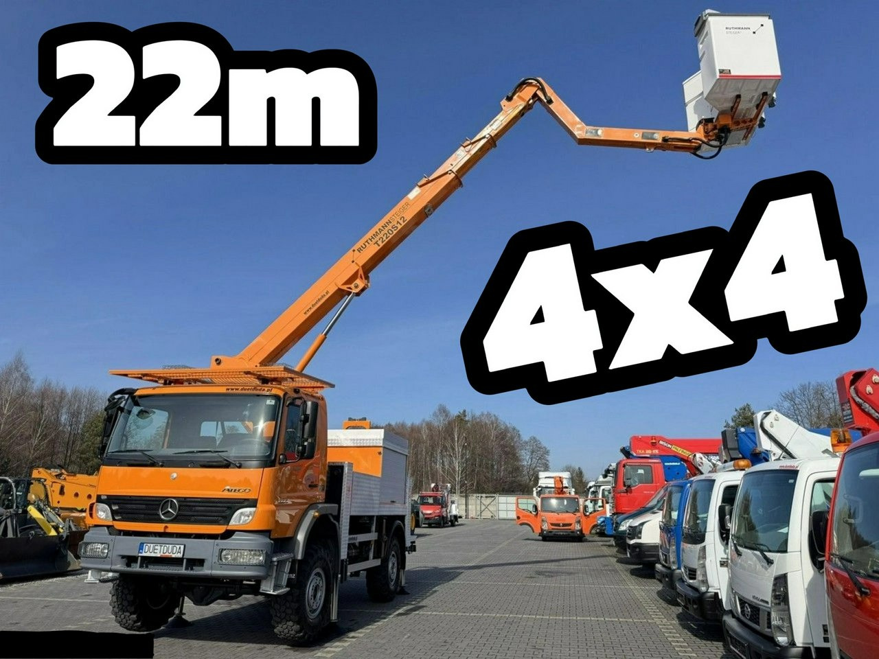 Mercedes Atego 1324 4x4 Zwyżka RUTHMANN STEIGER T220S12 Podnośnik Koszowy - Автовишка: снимка 1 Mercedes Atego 1324 4x4 Zwyżka RUTHMANN STEIGER T220S12 Podnośnik Koszowy - Автовишка: снимка 1