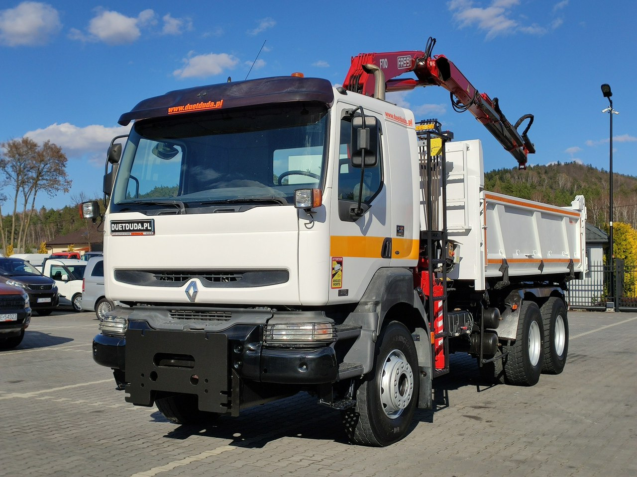 Renault Kerax 26.370 6x4 Mocny HDS FASSI F110 - Самосвал камион, Камион с кран: снимка 2 Renault Kerax 26.370 6x4 Mocny HDS FASSI F110 - Самосвал камион, Камион с кран: снимка 2