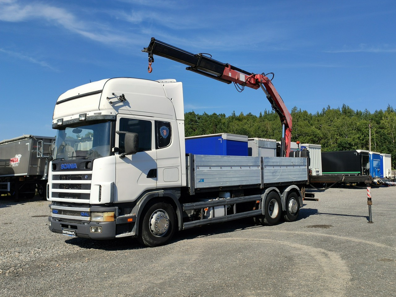 Scania 124L 420 6x2 Retarder HDS FASSI F170 Budowlanka - Бордови камион, Камион с кран: снимка 1 Scania 124L 420 6x2 Retarder HDS FASSI F170 Budowlanka - Бордови камион, Камион с кран: снимка 1