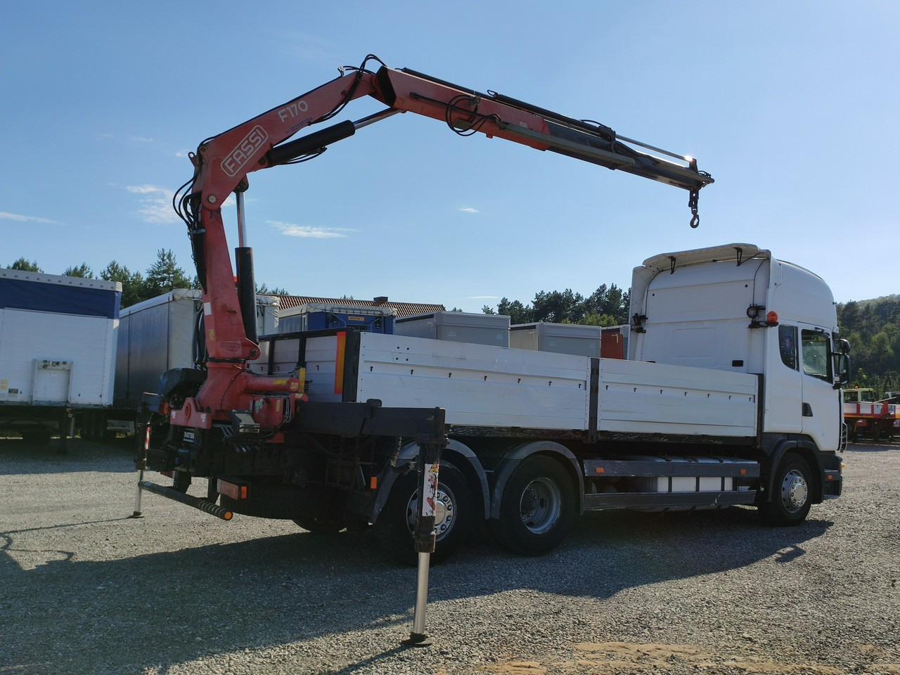 Scania 124L 420 6x2 Retarder HDS FASSI F170 Budowlanka - Бордови камион, Камион с кран: снимка 2 Scania 124L 420 6x2 Retarder HDS FASSI F170 Budowlanka - Бордови камион, Камион с кран: снимка 2
