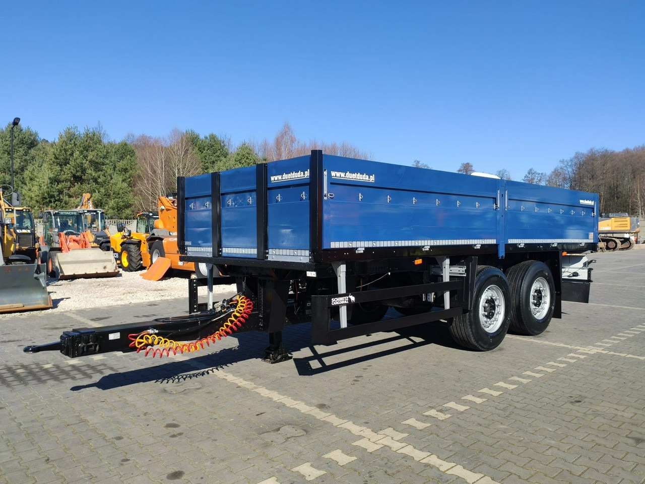 Schmitz Cargobull Ciężarowa 2-osiowa na poduszkach Tandem Stan Unikat !!! - Бордово ремарке/ Платформа: снимка 2 Schmitz Cargobull Ciężarowa 2-osiowa na poduszkach Tandem Stan Unikat !!! - Бордово ремарке/ Платформа: снимка 2