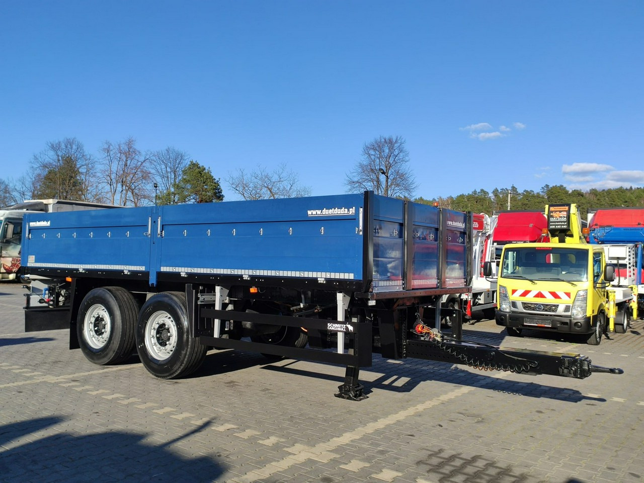 Schmitz Cargobull Ciężarowa 2-osiowa na poduszkach Tandem Stan Unikat !!! - Бордово ремарке/ Платформа: снимка 5 Schmitz Cargobull Ciężarowa 2-osiowa na poduszkach Tandem Stan Unikat !!! - Бордово ремарке/ Платформа: снимка 5