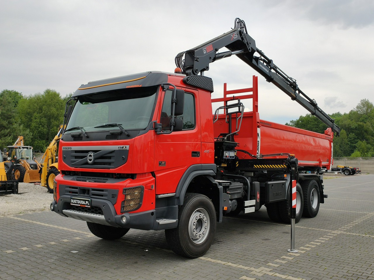 Volvo FMX 410 6x4 13L HDS Radiowy Hydroburta - Самосвал камион, Камион с кран: снимка 1 Volvo FMX 410 6x4 13L HDS Radiowy Hydroburta - Самосвал камион, Камион с кран: снимка 1