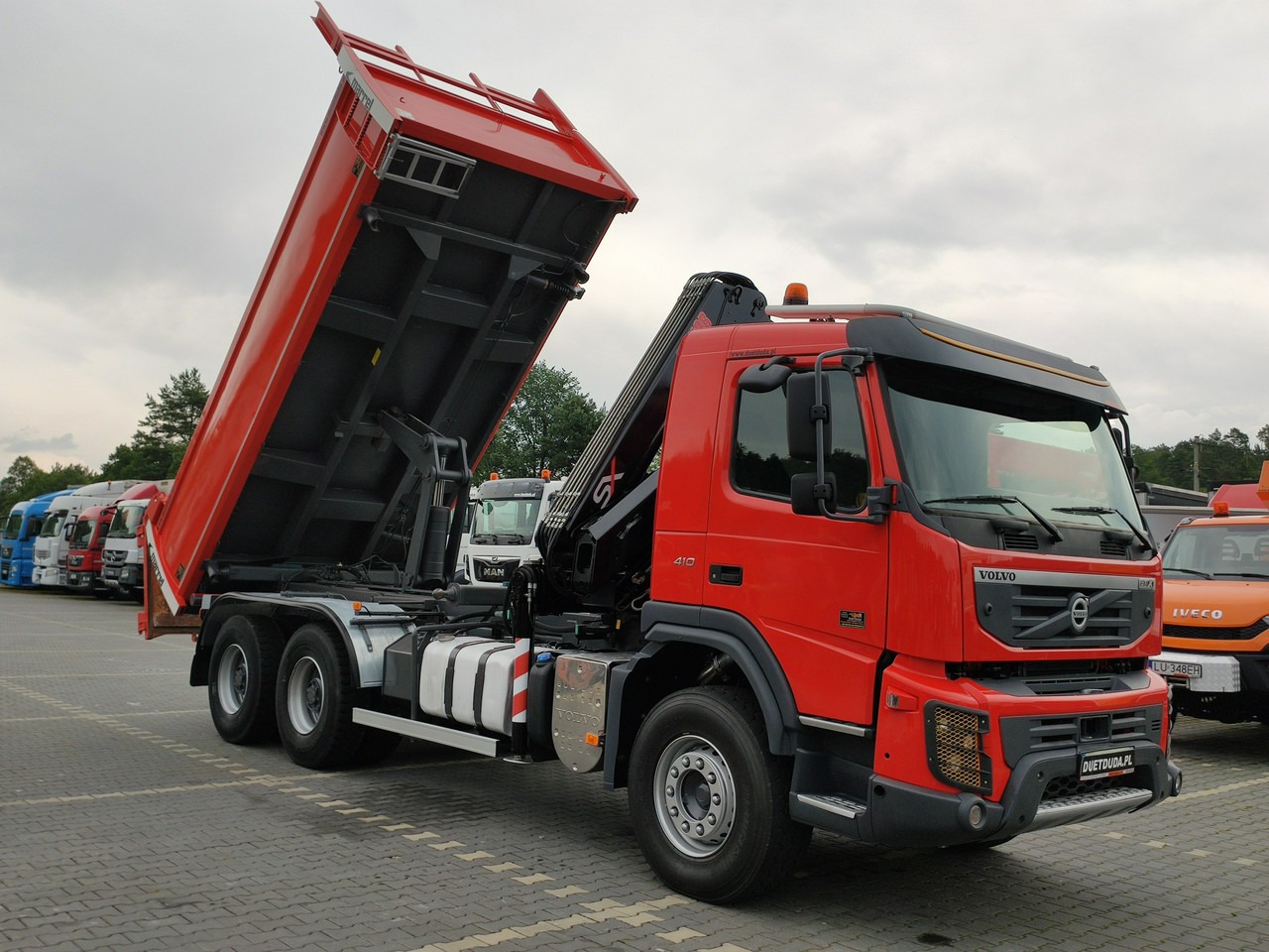 Volvo FMX 410 6x4 13L HDS Radiowy Hydroburta - Самосвал камион, Камион с кран: снимка 2 Volvo FMX 410 6x4 13L HDS Radiowy Hydroburta - Самосвал камион, Камион с кран: снимка 2