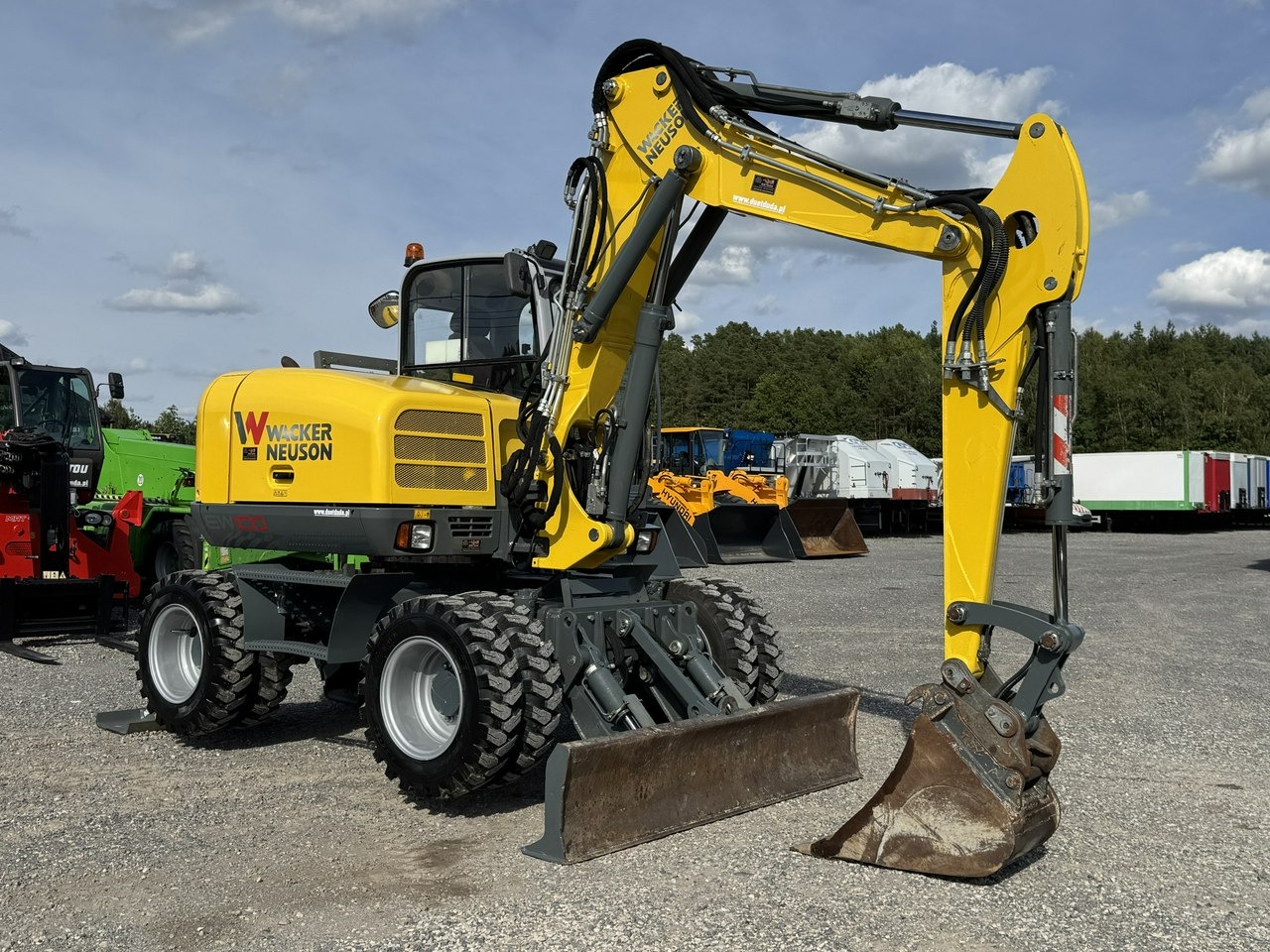 Wacker Neuson EW100 Pług + Podpory 10 ton Szybkozłącze Klimatyzacja - Колесен багер: снимка 5 Wacker Neuson EW100 Pług + Podpory 10 ton Szybkozłącze Klimatyzacja - Колесен багер: снимка 5