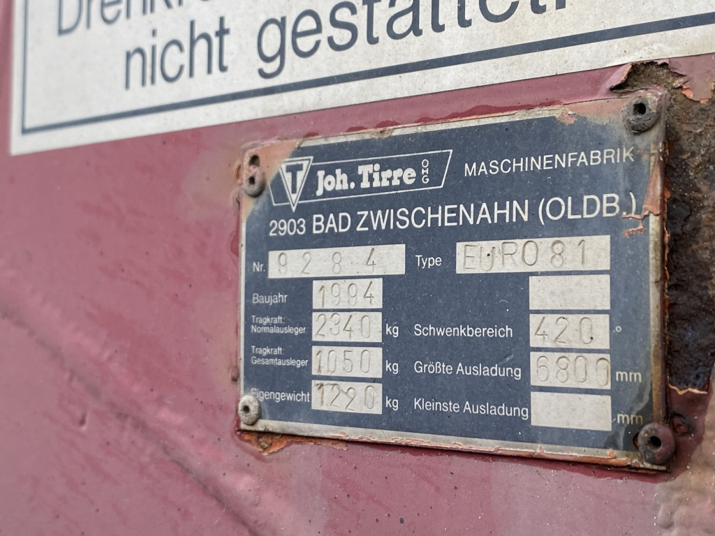 Лизинг на MAN 10.224 4x2 / Tirre Faltkran MAN 10.224 4x2 / Tirre Faltkran: снимка 6