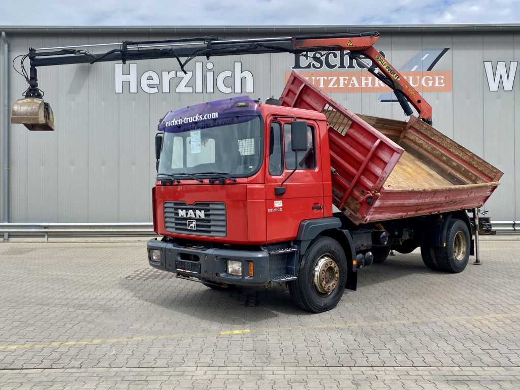 MAN 18.285 MC / Palfinger PK 9501 - Самосвал камион, Камион с кран: снимка 1 MAN 18.285 MC / Palfinger PK 9501 - Самосвал камион, Камион с кран: снимка 1