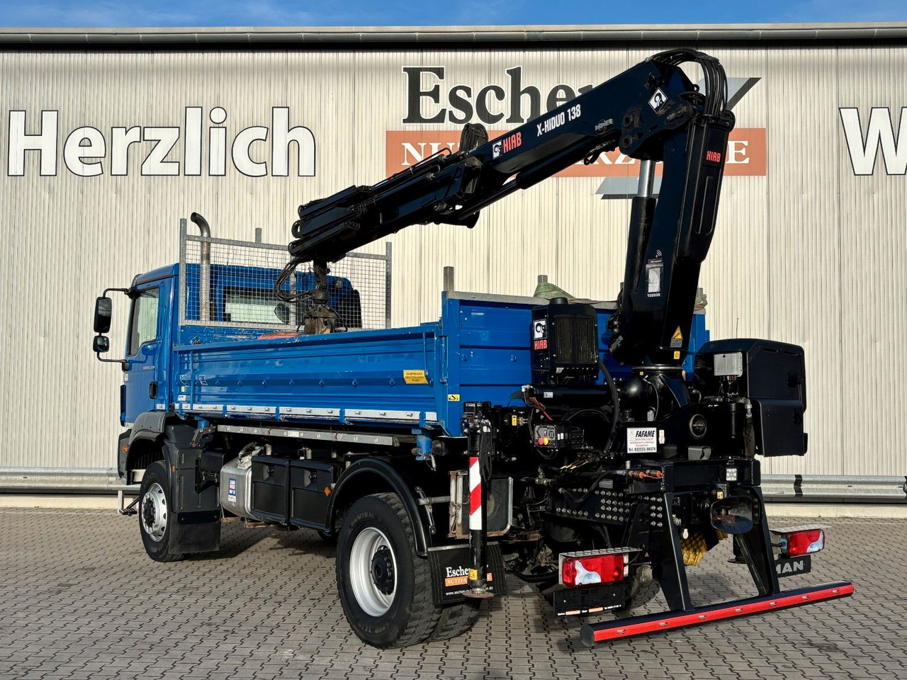 MAN TGM 18.320 4x4 BB | TÜV NEU*HIAB XHIDUO 138*FUNK - Самосвал камион, Камион с кран: снимка 3 MAN TGM 18.320 4x4 BB | TÜV NEU*HIAB XHIDUO 138*FUNK - Самосвал камион, Камион с кран: снимка 3