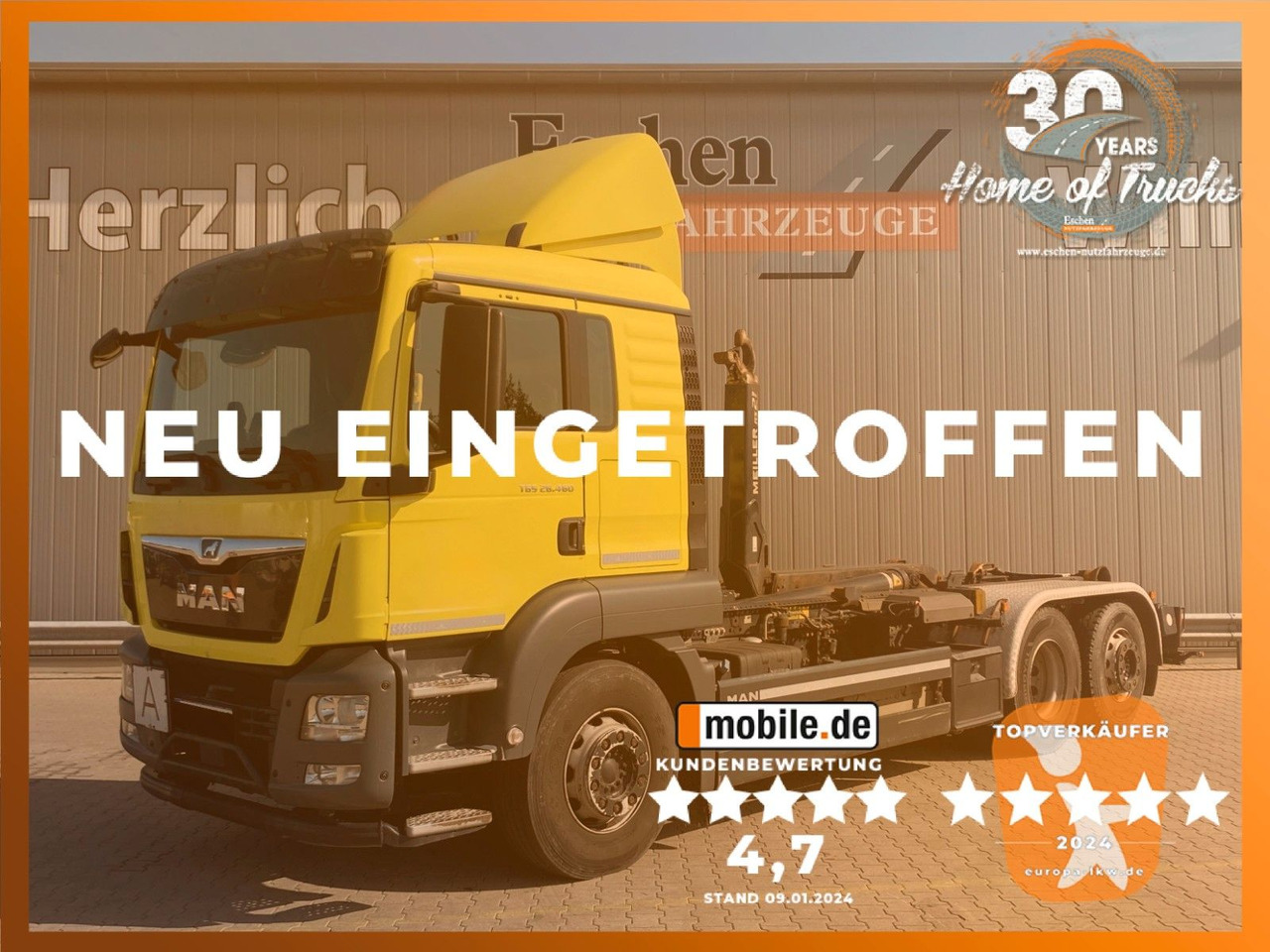 MAN TGS 26.460 6x2-4 | MEILLER RS21.65*Funk*Retarder - Мултилифт с кука камион: снимка 1 MAN TGS 26.460 6x2-4 | MEILLER RS21.65*Funk*Retarder - Мултилифт с кука камион: снимка 1