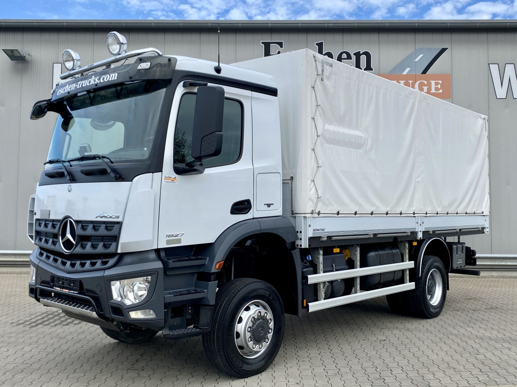 Mercedes-Benz 1827 BB A 4x4 Arocs - Камион с брезент: снимка 1 Mercedes-Benz 1827 BB A 4x4 Arocs - Камион с брезент: снимка 1