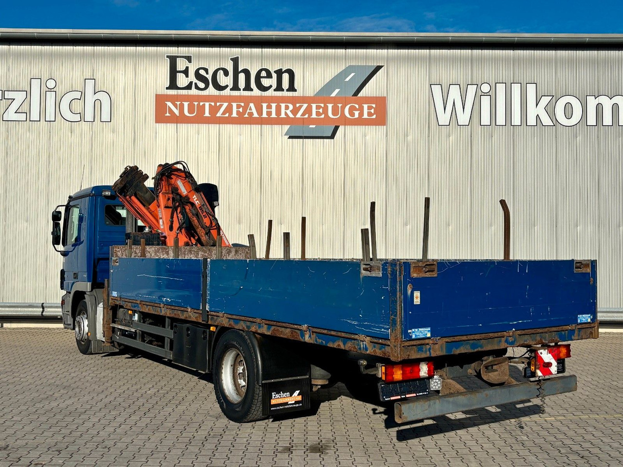 Mercedes-Benz Actros 1832 I Terex 85.2A3*9,10m*Telligent*Klima - Бордови камион, Камион с кран: снимка 4 Mercedes-Benz Actros 1832 I Terex 85.2A3*9,10m*Telligent*Klima - Бордови камион, Камион с кран: снимка 4