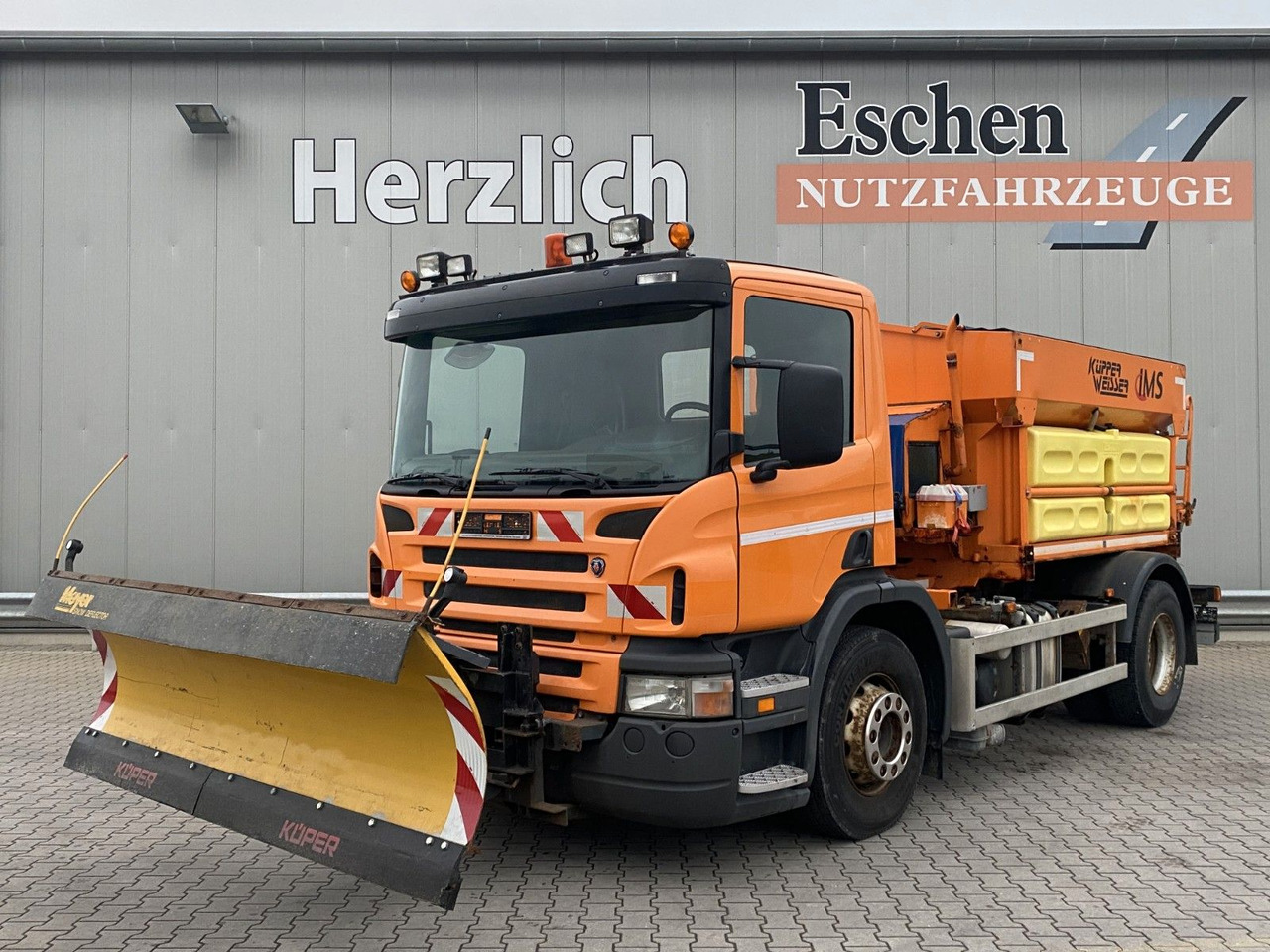 Scania P 230 | Winterdienst*Salzstreuer/Küpper-Weisser - Бордови камион: снимка 1 Scania P 230 | Winterdienst*Salzstreuer/Küpper-Weisser - Бордови камион: снимка 1