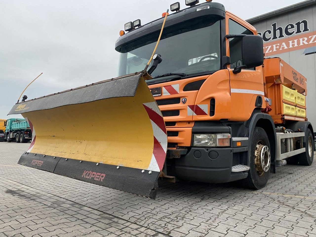 Scania P 230 | Winterdienst*Salzstreuer/Küpper-Weisser - Бордови камион: снимка 2 Scania P 230 | Winterdienst*Salzstreuer/Küpper-Weisser - Бордови камион: снимка 2