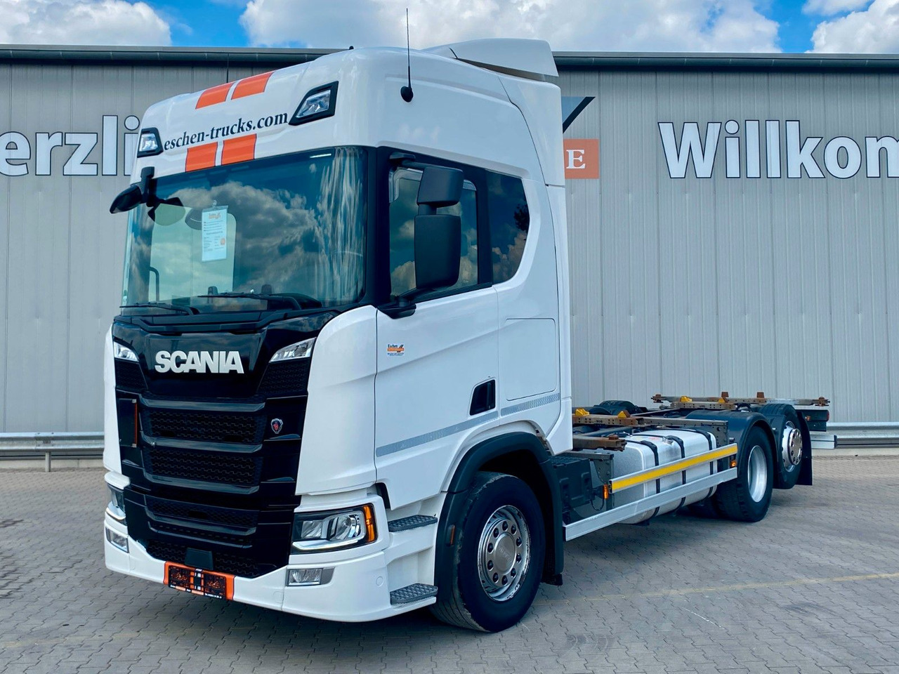 Scania R 450 B 6x2*4 BDF | Retarder*AHK*Lift*SDG Rahmen - Контейнеровоз/ Сменна каросерия камион: снимка 1 Scania R 450 B 6x2*4 BDF | Retarder*AHK*Lift*SDG Rahmen - Контейнеровоз/ Сменна каросерия камион: снимка 1