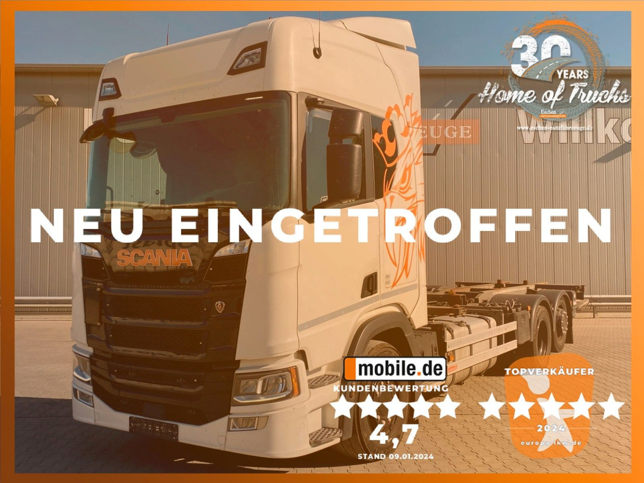 Scania R 450 B 6x2*4 | Retarder*LBW 1,50to.*Navi*Lift - Контейнеровоз/ Сменна каросерия камион: снимка 1 Scania R 450 B 6x2*4 | Retarder*LBW 1,50to.*Navi*Lift - Контейнеровоз/ Сменна каросерия камион: снимка 1