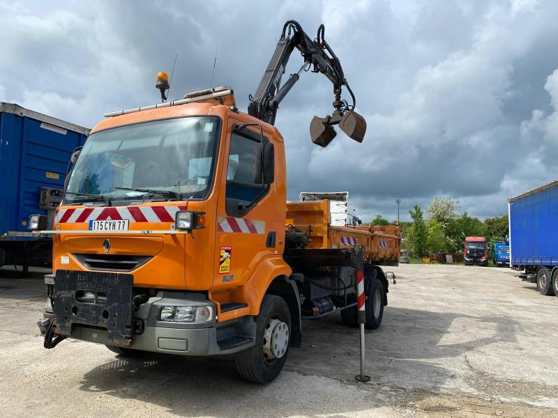Renault Midlum 180 - Самосвал камион, Камион с кран: снимка 4 Renault Midlum 180 - Самосвал камион, Камион с кран: снимка 4