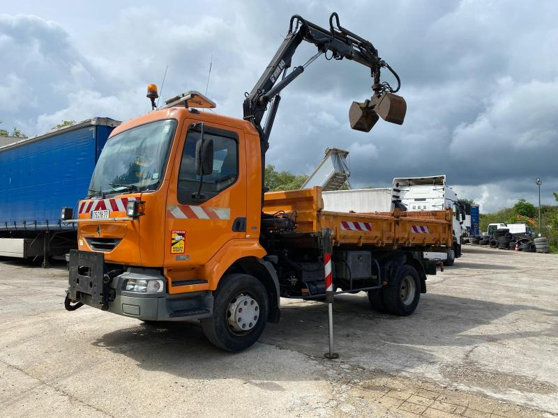 Renault Midlum 180 - Самосвал камион, Камион с кран: снимка 5 Renault Midlum 180 - Самосвал камион, Камион с кран: снимка 5