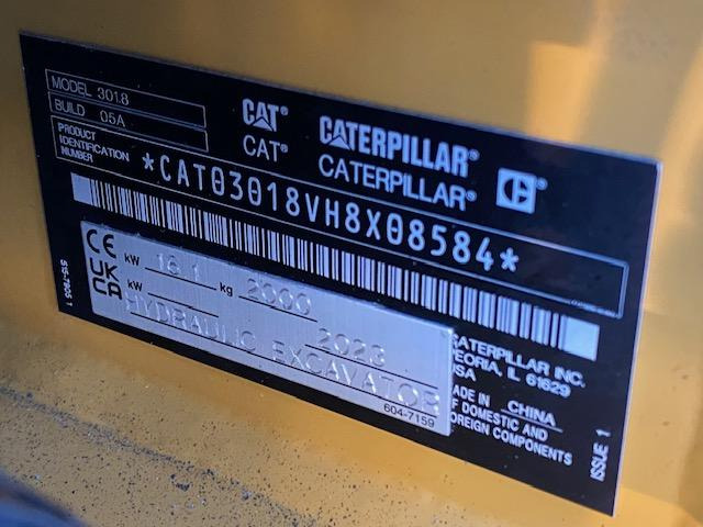 Cat 301.8 - Мини багер: снимка 5 Cat 301.8 - Мини багер: снимка 5