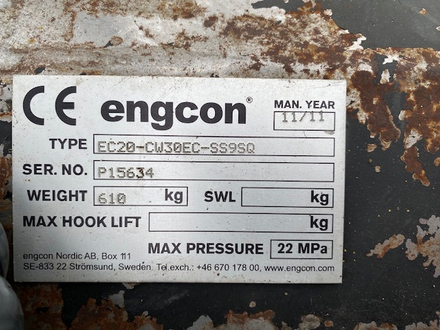 Engcon EC 20 - CW30EC - SS9SQ - Ohne TOP Parts - Тилтротатор: снимка 5 Engcon EC 20 - CW30EC - SS9SQ - Ohne TOP Parts - Тилтротатор: снимка 5