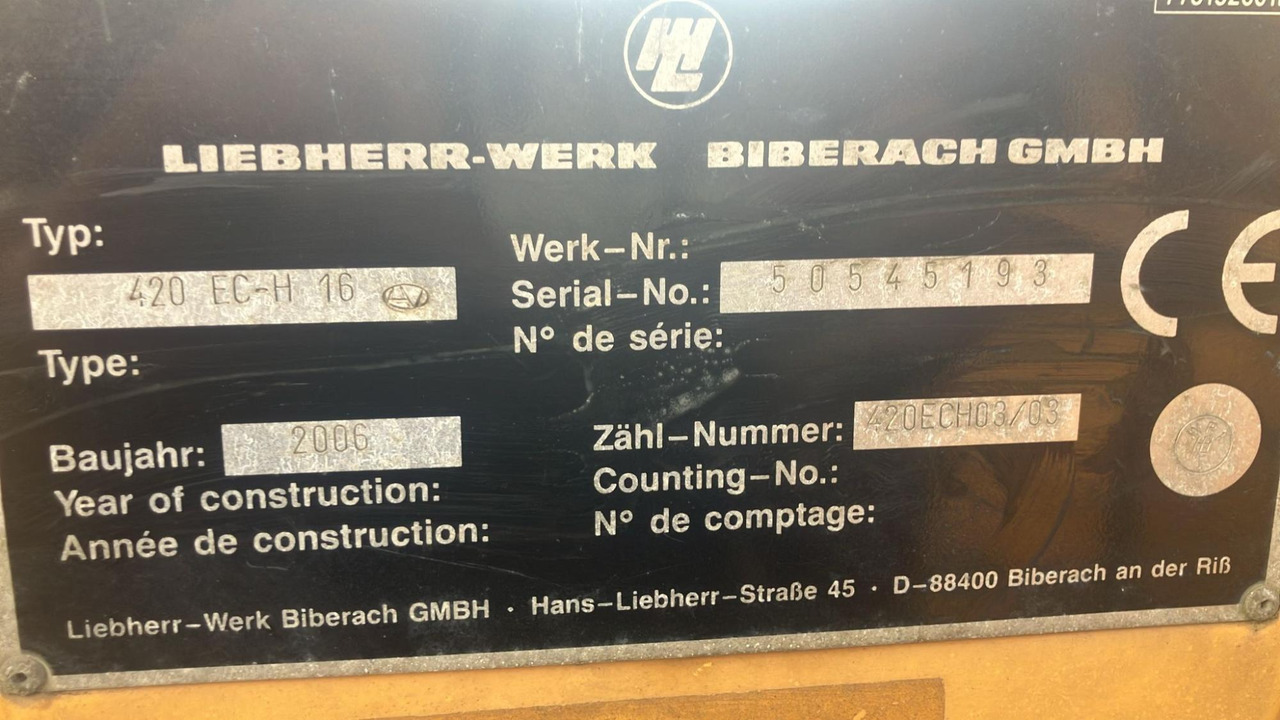 Liebherr 420 EC-H 16 - Кулокран: снимка 2 Liebherr 420 EC-H 16 - Кулокран: снимка 2