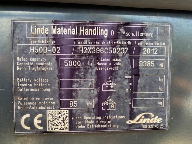 Linde H50 D-02  - Дизелов мотокар: снимка 5 Linde H50 D-02  - Дизелов мотокар: снимка 5