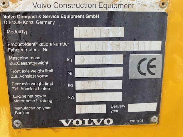 Volvo L 40 TP - Колесен товарач: снимка 5 Volvo L 40 TP - Колесен товарач: снимка 5