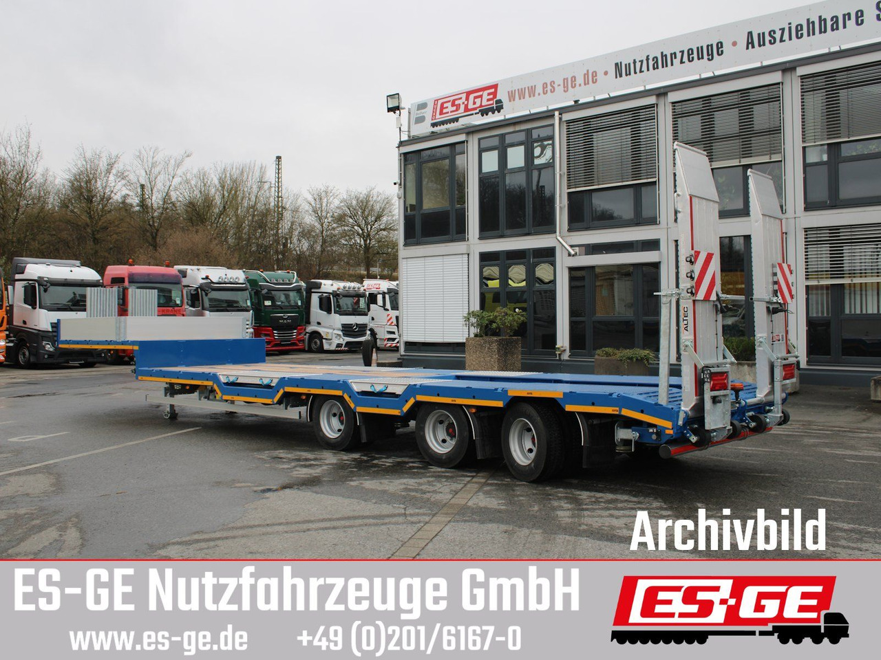 ES-GE 3-Achs-Satteltieflader - Radmulden - Нискорамна площадка полуремарке: снимка 1 ES-GE 3-Achs-Satteltieflader - Radmulden - Нискорамна площадка полуремарке: снимка 1