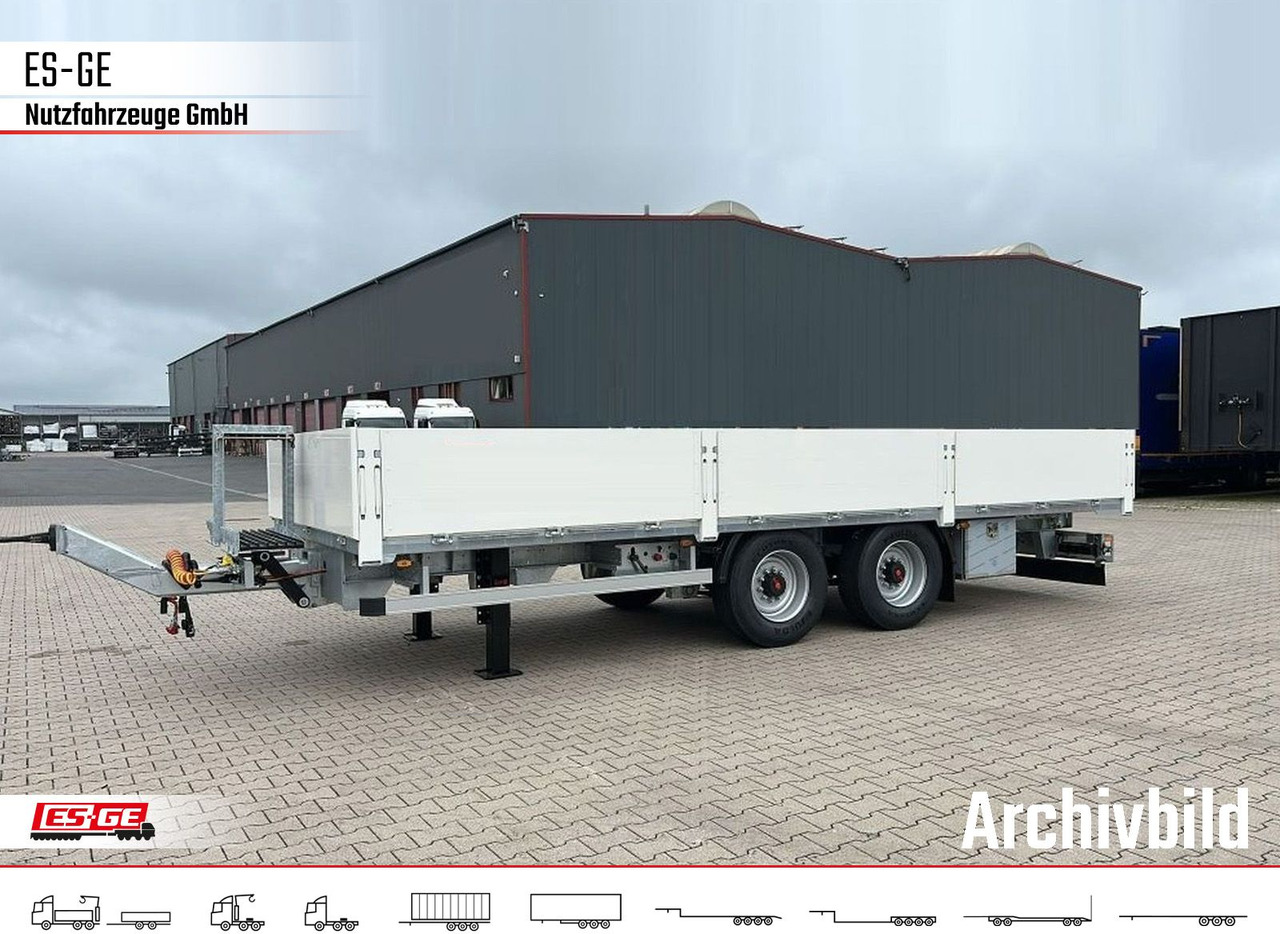 ES-GE Tandem-Anhänger Bordwände, CV, Rungen - Бордово ремарке/ Платформа: снимка 1 ES-GE Tandem-Anhänger Bordwände, CV, Rungen - Бордово ремарке/ Платформа: снимка 1