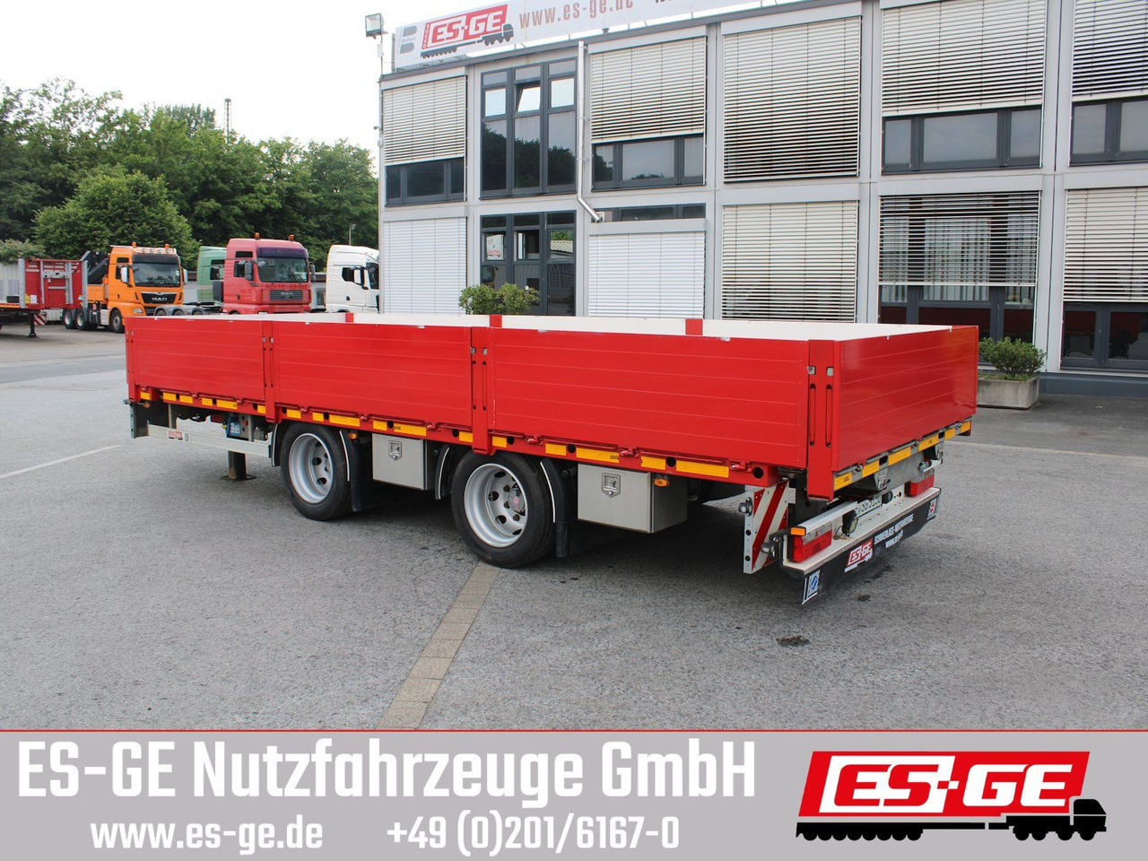ES-GE Tandemanhänger - Containerverr. - Бордово ремарке/ Платформа: снимка 1 ES-GE Tandemanhänger - Containerverr. - Бордово ремарке/ Платформа: снимка 1
