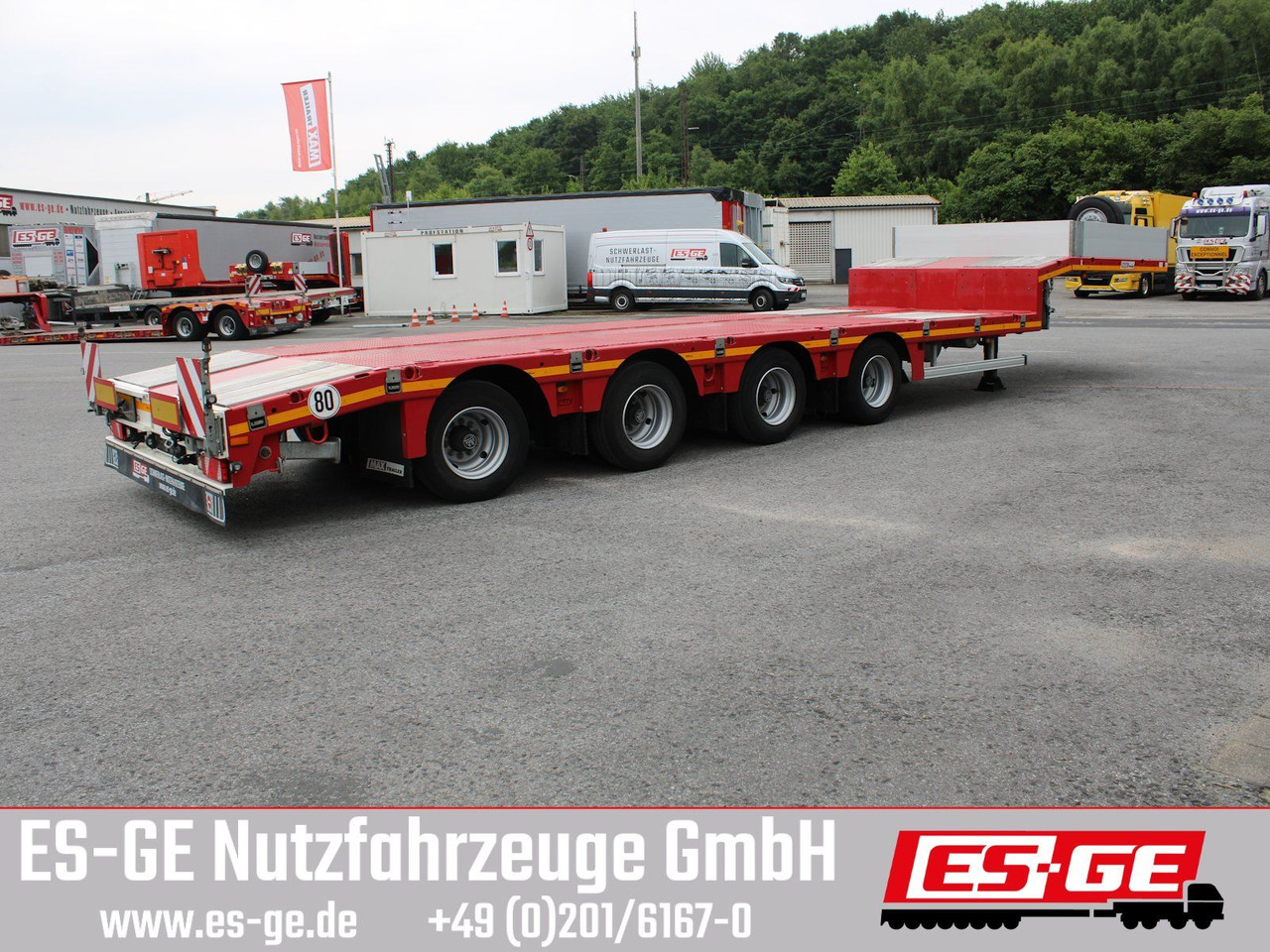 Faymonville MAX Trailer MAX100 Semi-Tieflader - Нискорамна площадка полуремарке: снимка 3 Faymonville MAX Trailer MAX100 Semi-Tieflader - Нискорамна площадка полуремарке: снимка 3
