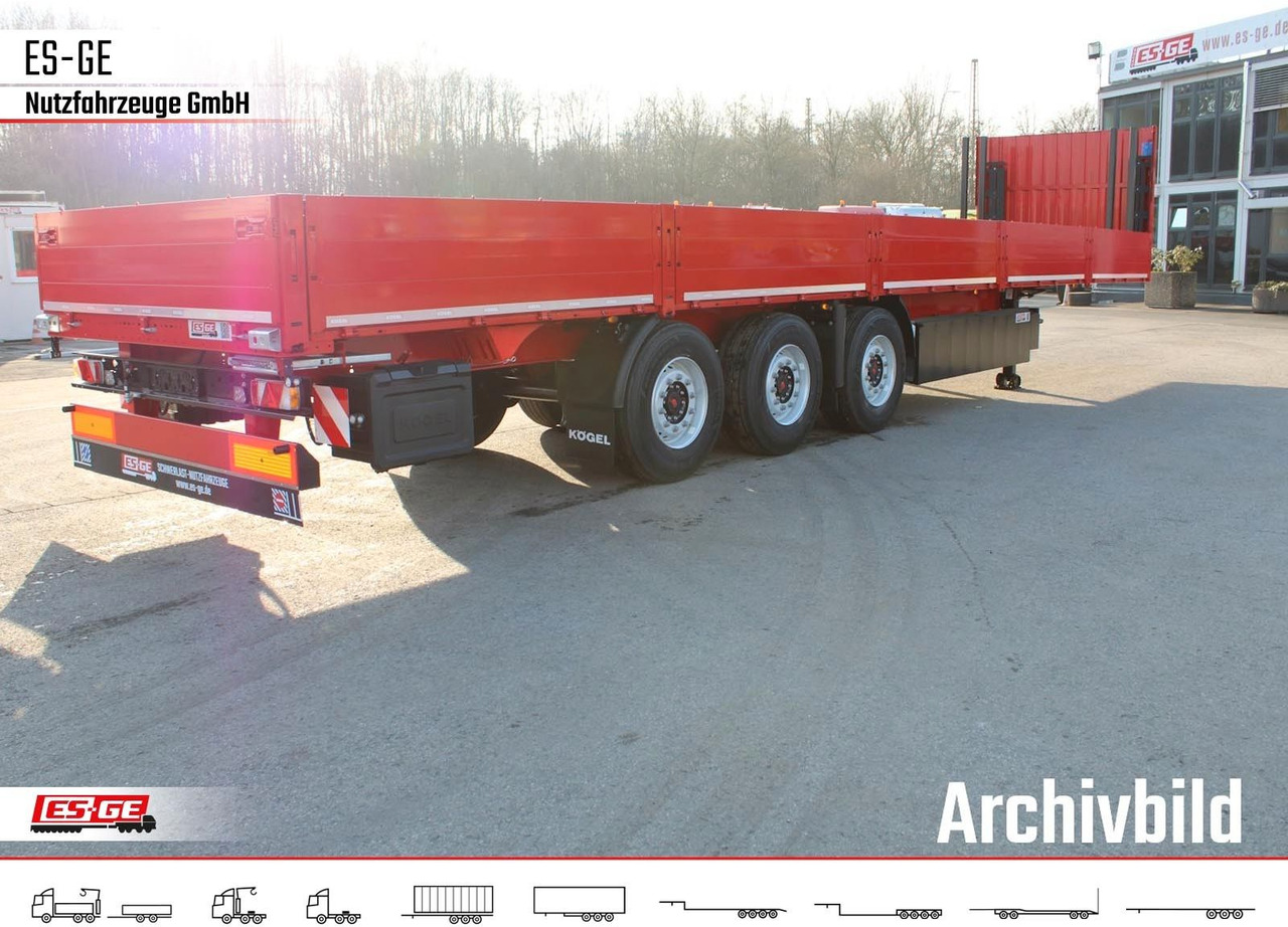 Kögel Multi Chassis, verstärkt, Bordwände - Бордово полуремарке/ Платформа: снимка 3 Kögel Multi Chassis, verstärkt, Bordwände - Бордово полуремарке/ Платформа: снимка 3