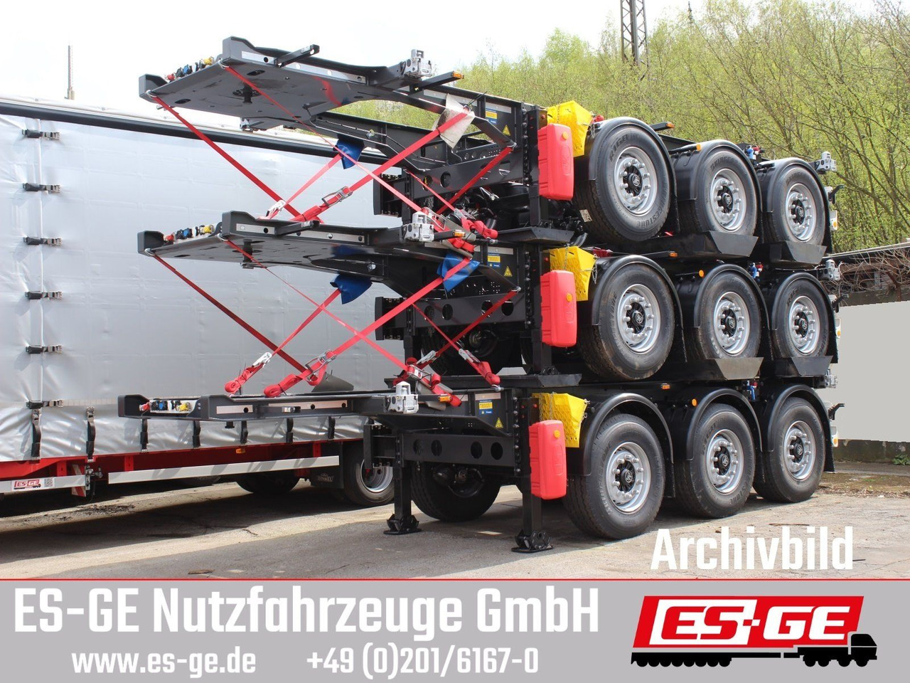 Krone Box Liner 3-Achs-Containerchassis 20' - Контейнеровоз/ Сменна каросерия полуремарке: снимка 1 Krone Box Liner 3-Achs-Containerchassis 20' - Контейнеровоз/ Сменна каросерия полуремарке: снимка 1