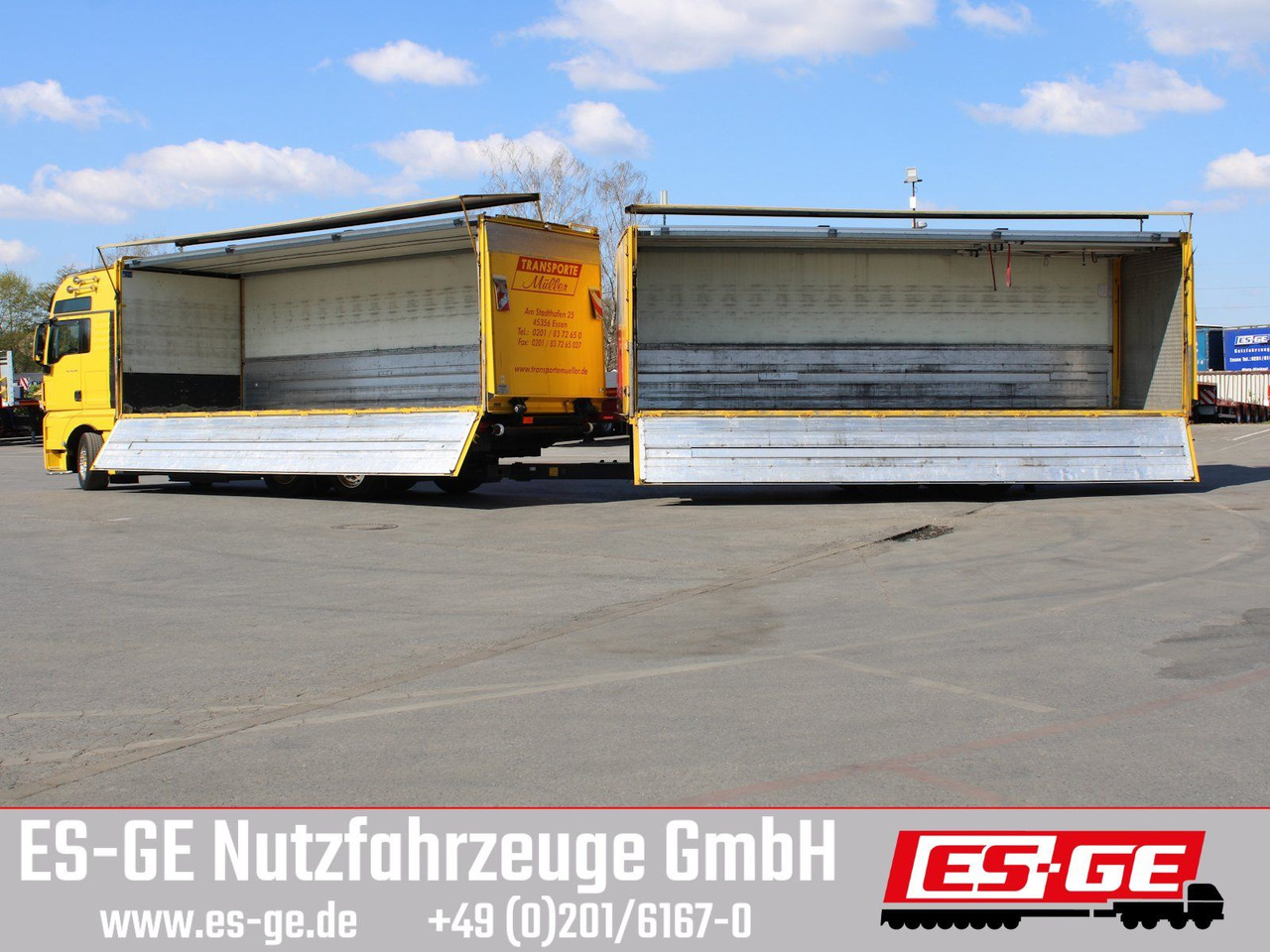 MAN 6x2 LKW mit Tandemanhänger - За напитки камион: снимка 1 MAN 6x2 LKW mit Tandemanhänger - За напитки камион: снимка 1