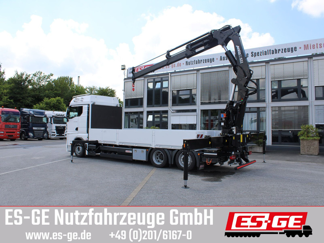 MAN TGX 26.480 6x2-4 LL CH mit MKG HLK531 a5 - Бордови камион, Камион с кран: снимка 2 MAN TGX 26.480 6x2-4 LL CH mit MKG HLK531 a5 - Бордови камион, Камион с кран: снимка 2