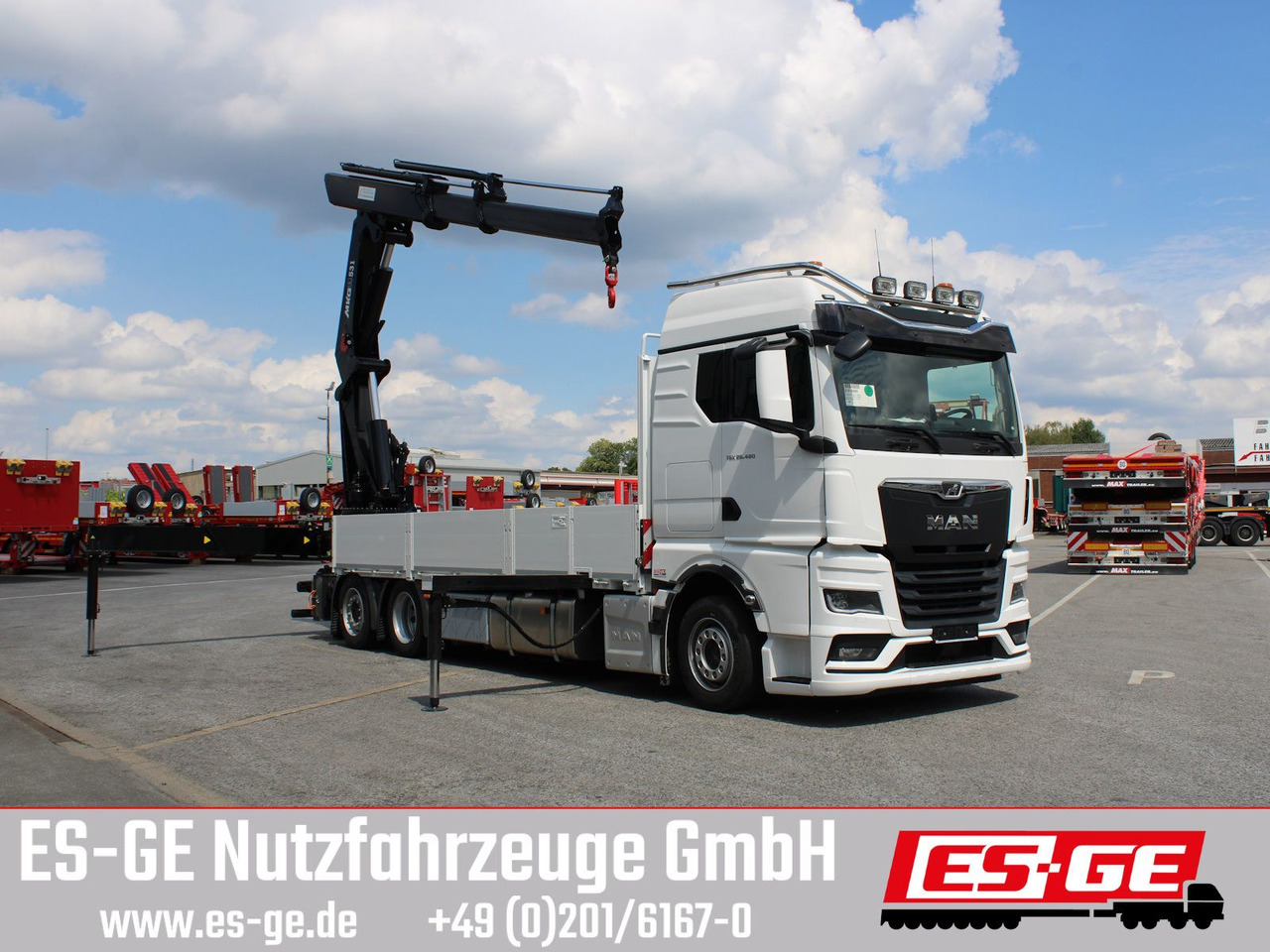 MAN TGX 26.480 6x2-4 LL CH mit MKG HLK531 a5 - Бордови камион, Камион с кран: снимка 3 MAN TGX 26.480 6x2-4 LL CH mit MKG HLK531 a5 - Бордови камион, Камион с кран: снимка 3