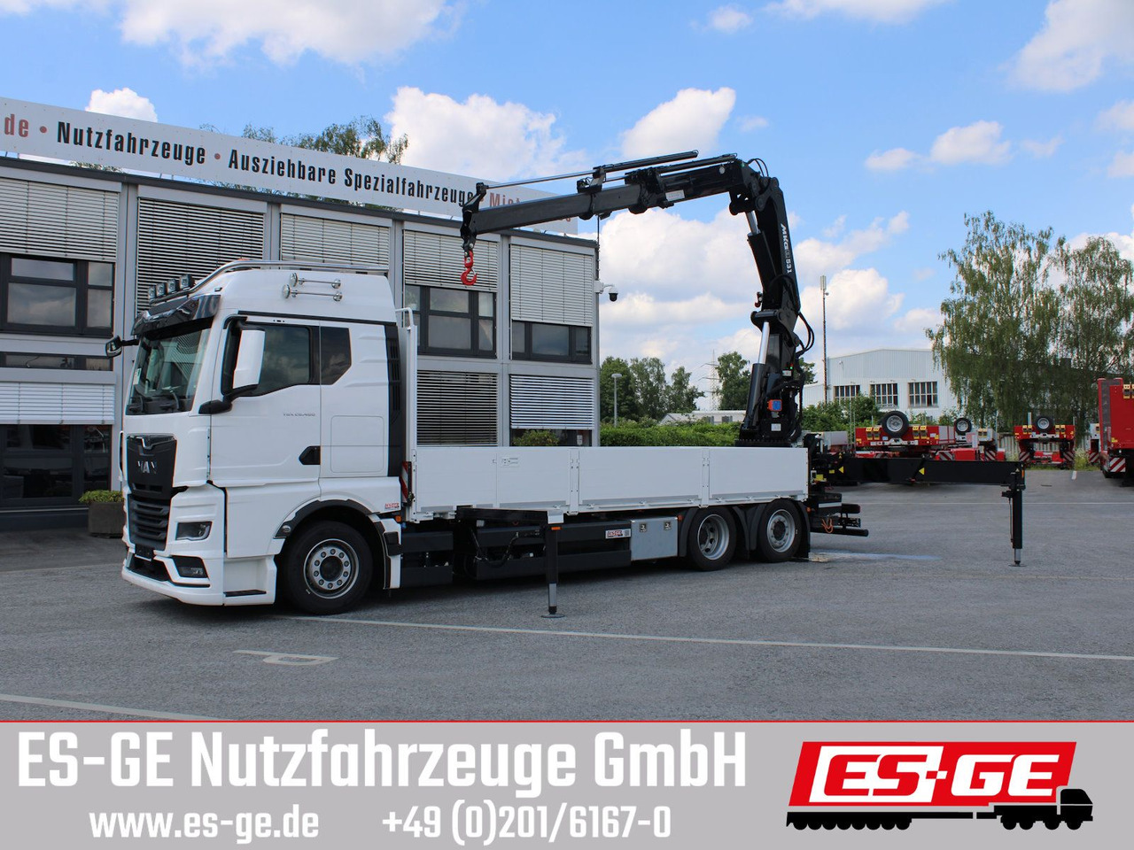 MAN TGX 26.480 6x2-4 LL CH mit MKG HLK531 a5 - Бордови камион, Камион с кран: снимка 1 MAN TGX 26.480 6x2-4 LL CH mit MKG HLK531 a5 - Бордови камион, Камион с кран: снимка 1