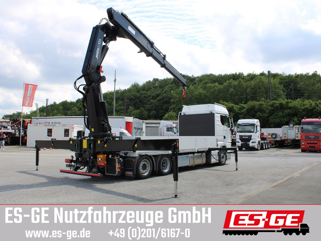 MAN TGX 26.480 6x2-4 LL CH mit MKG HLK531 a5 - Бордови камион, Камион с кран: снимка 4 MAN TGX 26.480 6x2-4 LL CH mit MKG HLK531 a5 - Бордови камион, Камион с кран: снимка 4
