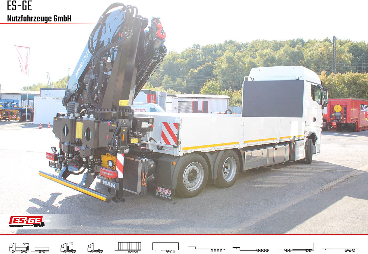MAN TGX 26.480 6x2-4 LL, MKG-Ladekran HLK531 a5 - Бордови камион, Камион с кран: снимка 4 MAN TGX 26.480 6x2-4 LL, MKG-Ladekran HLK531 a5 - Бордови камион, Камион с кран: снимка 4