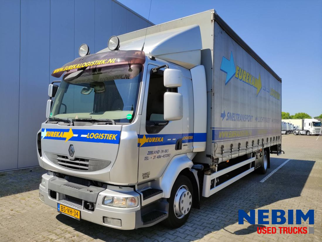 Renault Midlum 280 Euro 5 - DH1500 Kg Lift - Камион с брезент: снимка 1 Renault Midlum 280 Euro 5 - DH1500 Kg Lift - Камион с брезент: снимка 1