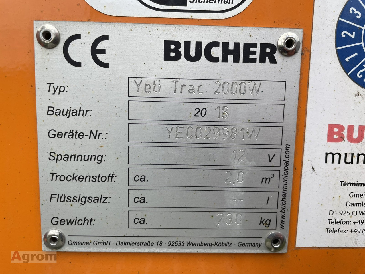 Машина за разпръскване на сол/ Пясък Gmeiner YETI TRAC 2000W: снимка 8